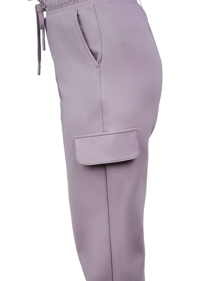 GIORDANO Women's Regular Fit High-Waist Interlock Knit Pants